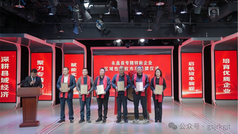 深耕縣域經(jīng)濟(jì) 共筑產(chǎn)業(yè)高地—永昌縣首批企業(yè)在“專(zhuān)精特新”專(zhuān)板成功掛牌
